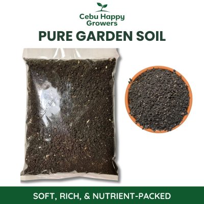 Premium Garden Soil – soft, nutrient-rich soil blend by Cebu Happy Growers for vegetables, flowers, herbs, and fruit-bearing plants
