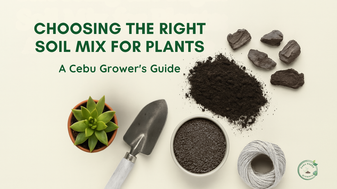 Choosing the right soil mix for plants in Cebu – Cebu Happy Growers Soil Series Part 1