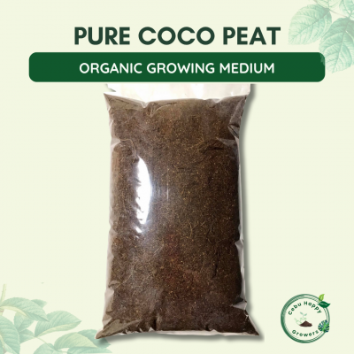 Pure Coco Peat – organic, eco-friendly growing medium from coconut husks by Cebu Happy Growers for gardening, hydroponics & soil improvement.
