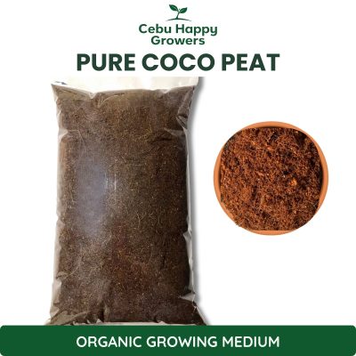 Pure Coco Peat – organic, eco-friendly growing medium from coconut husks by Cebu Happy Growers for gardening, hydroponics & soil improvement.
