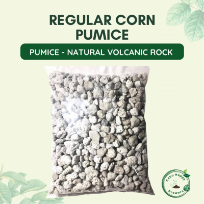 “Pumice Corn Size – natural volcanic rock that improves soil drainage, aeration, and structure.”