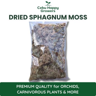 Dried sphagnum moss premium quality growing medium for orchids, carnivorous plants, and seed starting.