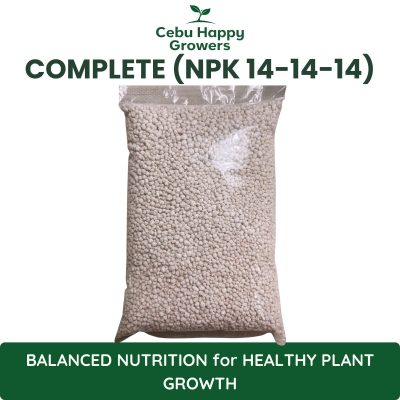 Complete fertilizer 14-14-14 balanced NPK granular fertilizer for healthy plant growth.